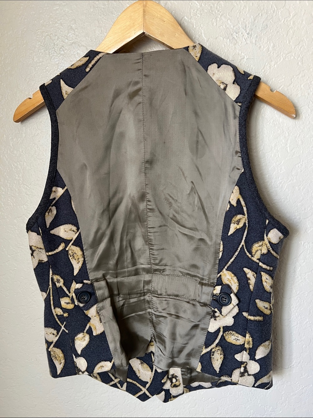 Dries Van Noten vintage wool grey floral vest - Picture 6 of 7